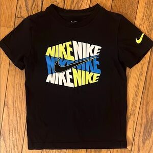 Nike Kids Black Graphic T-Shirt